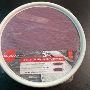 Copco Basics 12" 2-Tier Non-Skid Turntable - Purple